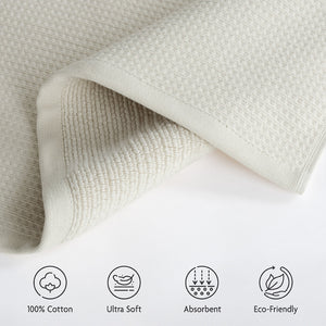 NOLA 4-Pack Turkish Cotton Hand Towels – 600 GSM Luxury Waffle Towels