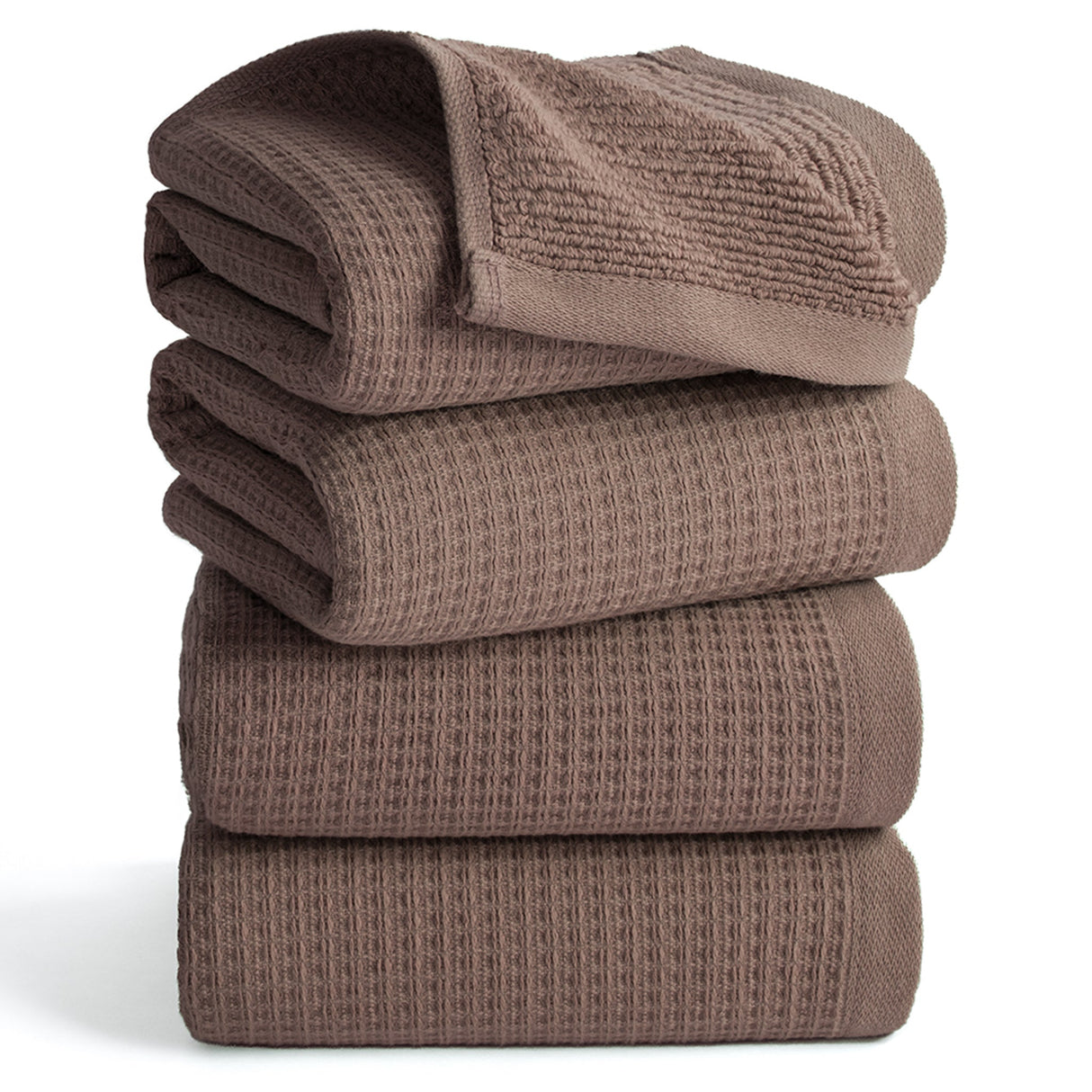 NOLA 4-Pack Turkish Cotton Hand Towels – 600 GSM Luxury Waffle Towels