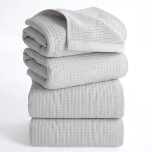 NOLA 4-Pack Turkish Cotton Hand Towels – 600 GSM Luxury Waffle Towels