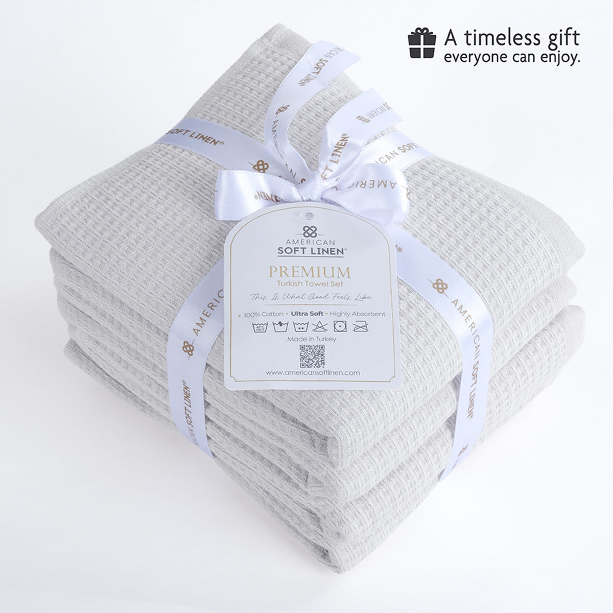 NOLA 4-Pack 100% Turkish Cotton Hand Towels – Waffle 600 GSM Wholesale Case Pack of 24