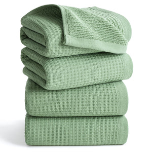 NOLA 4-Pack Turkish Cotton Hand Towels – 600 GSM Luxury Waffle Towels