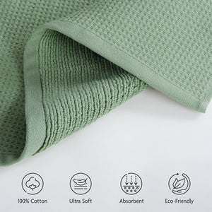 NOLA 4-Pack Turkish Cotton Hand Towels – 600 GSM Luxury Waffle Towels