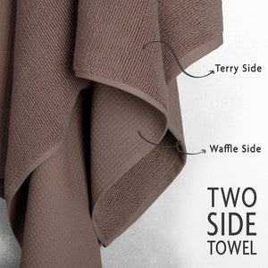 NOLA 2-Pack Turkish Cotton Bath Towels – 600 GSM Luxury Waffle Towels