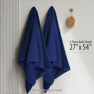 NOLA 2-Pack Turkish Cotton Bath Towels – 600 GSM Luxury Waffle Towels