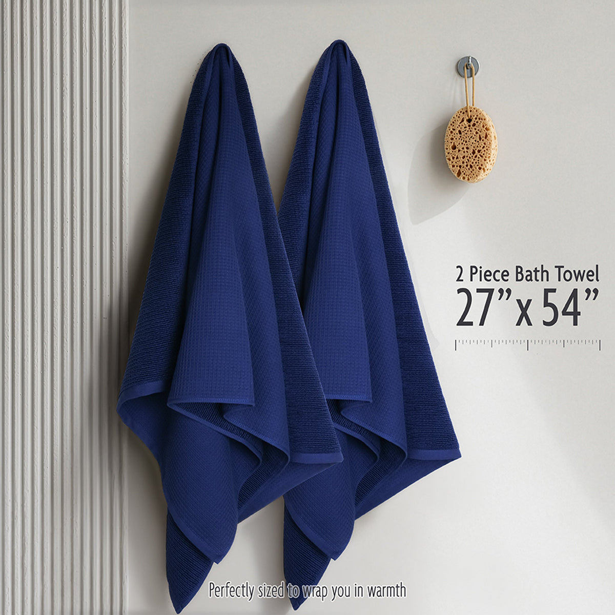 NOLA 2-Pack 100% Turkish Cotton Bath Towels – Wholesale Case Pack of 14
