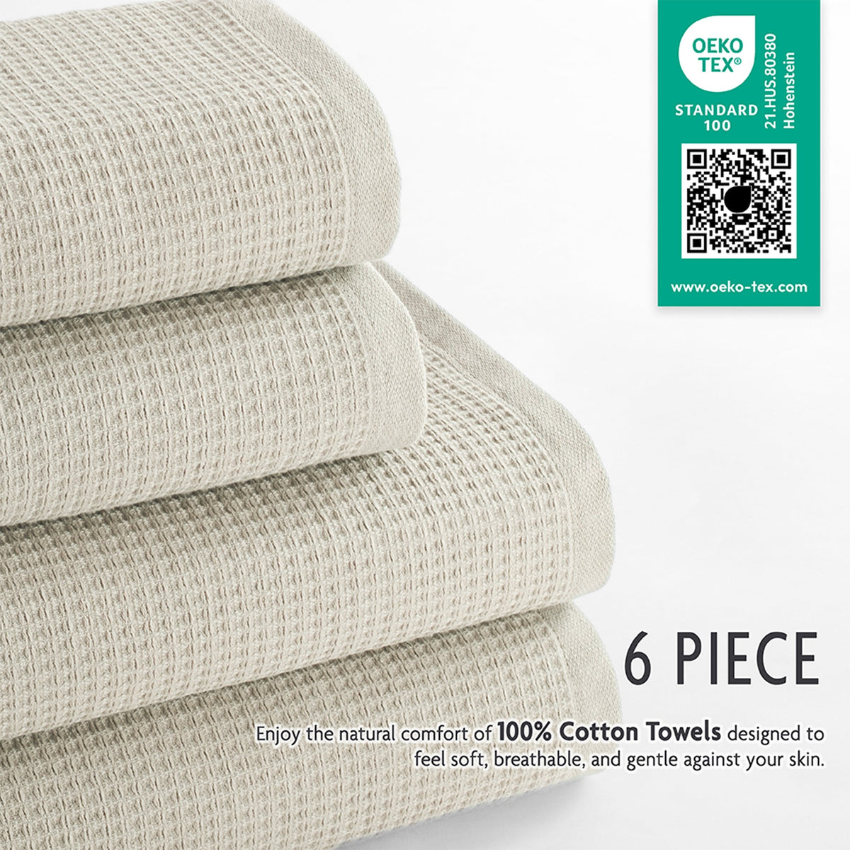 NOLA 6-Piece Turkish Towel Set – 600 GSM 100% Turkish Cotton Wholesale Case Pack of 10