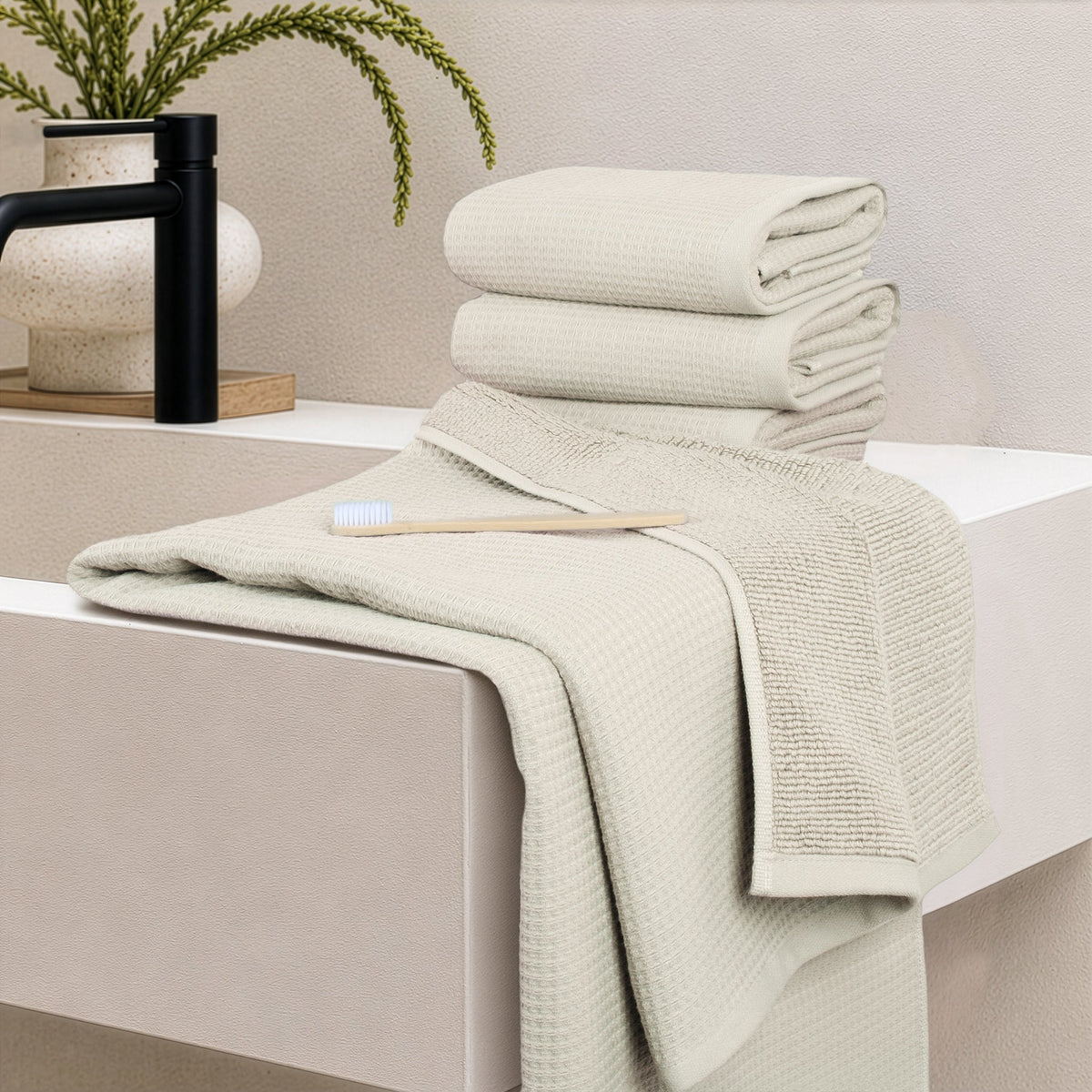 NOLA 6-Piece Turkish Towel Set – 600 GSM 100% Turkish Cotton Wholesale Case Pack of 10
