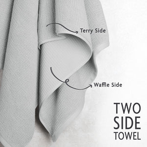 NOLA 6-Piece Turkish Towel Set – 600 GSM Turkish Cotton Waffle Towels