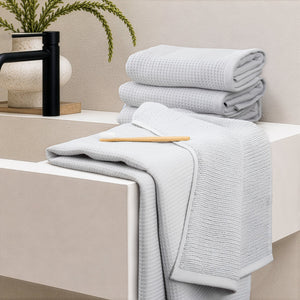 NOLA 6-Piece Turkish Towel Set – 600 GSM Turkish Cotton Waffle Towels