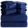 NOLA 6-Piece Turkish Towel Set – 600 GSM Turkish Cotton Waffle Towels