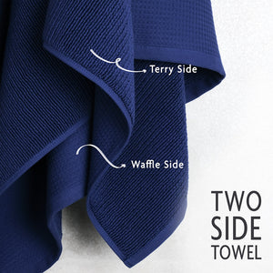 NOLA 6-Piece Turkish Towel Set – 600 GSM Turkish Cotton Waffle Towels