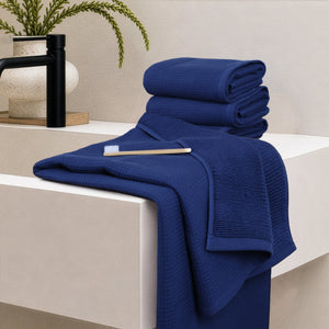 NOLA 6-Piece Turkish Towel Set – 600 GSM Turkish Cotton Waffle Towels
