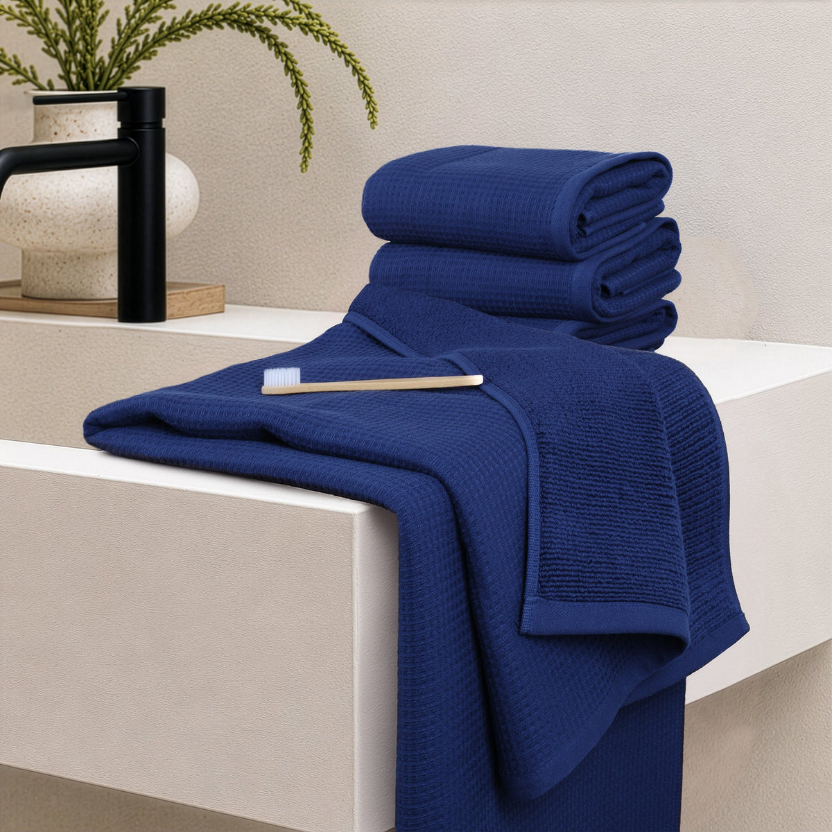 NOLA 6-Piece Turkish Towel Set – 600 GSM 100% Turkish Cotton Wholesale Case Pack of 10