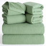 NOLA 6-Piece Turkish Towel Set – 600 GSM Turkish Cotton Waffle Towels