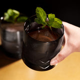 Admiral cut crystal rocks glasses in smoke viski®