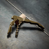 Belmont 24k signature double-hinged corkscrew in gold viski®