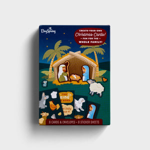 Create Your Own Nativity Christmas Cards -8 Christmas Boxed Cards