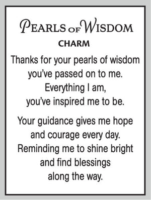 Pearls of Wisdom Charm