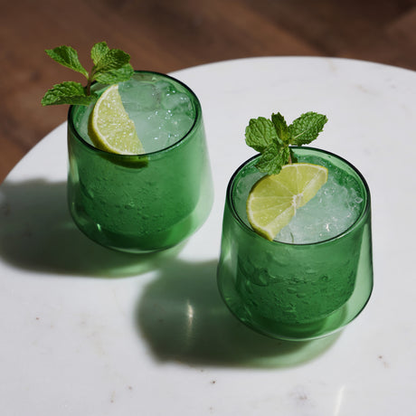 Double-walled-aurora-tumblers-in-green-(set-of-2)-by-viski-Tumblers