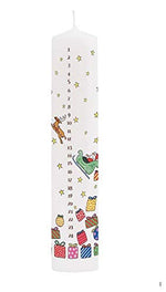Santa's Sleigh Advent Pillar Candle