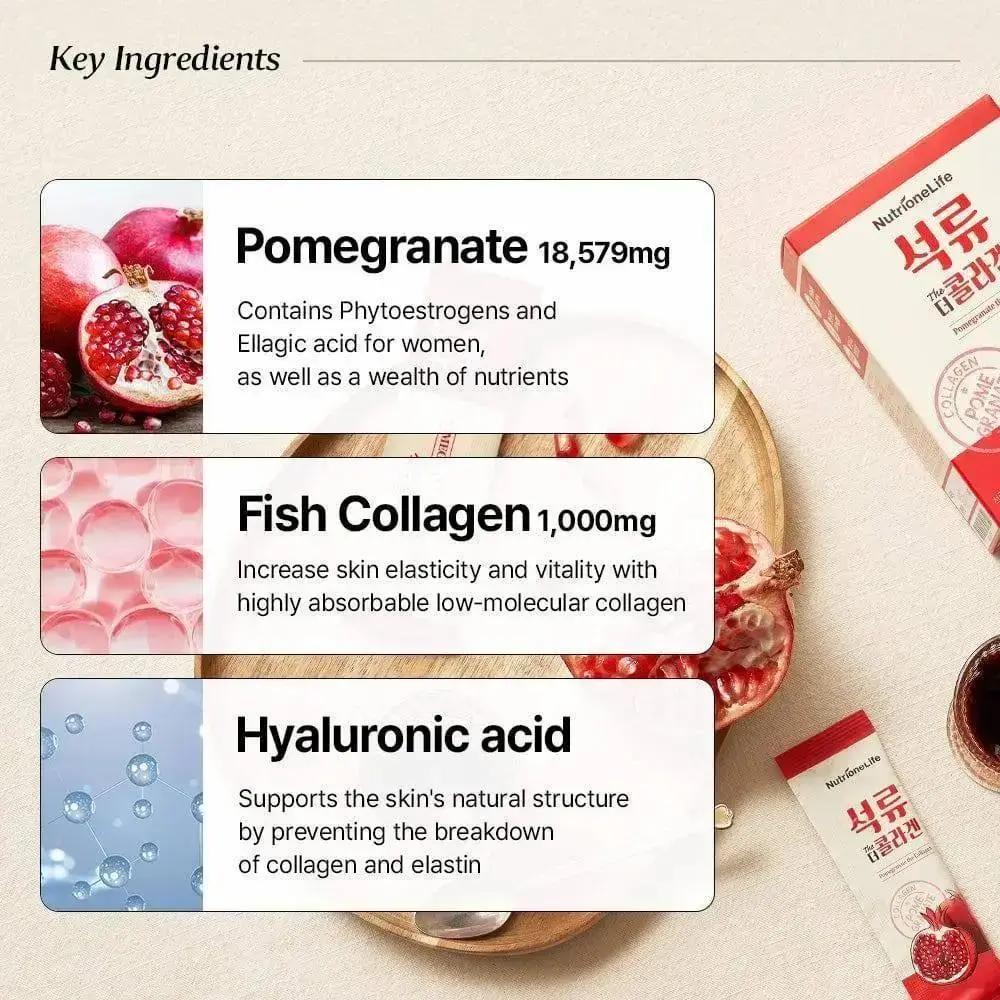 [Bundle] Pomegranate The Collagen Jelly, 14 sticks x 3box