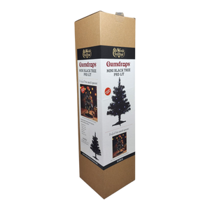 18 Inch Black Tree - Pre Lit