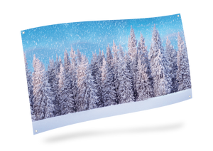 My Village Background Cloth - Snow Forest -  59x30 inch