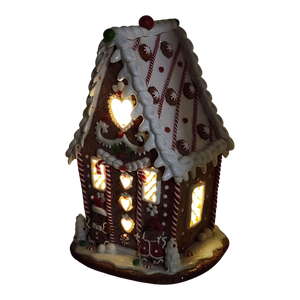 Whimsical Lighted Gingerbread Cottage