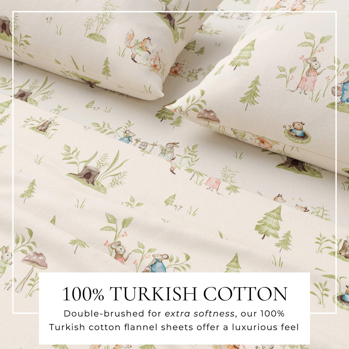 Turkish Cotton Flannel Sheet Set - Kids' Christmas Collection