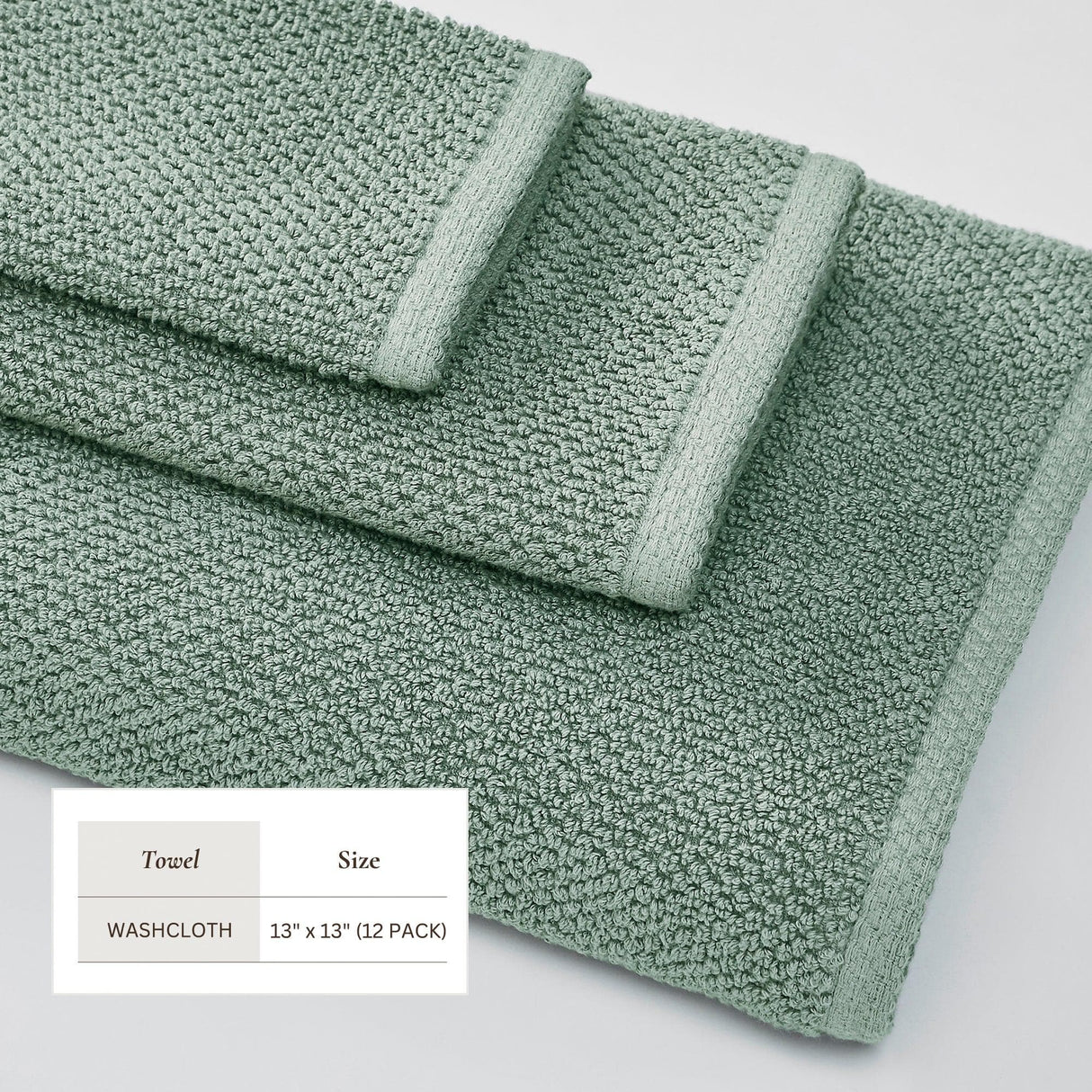 Cotton textured bath towel set - acacia collection
