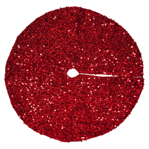 Sequin Mini Treeskirt - 20 Inch - Red