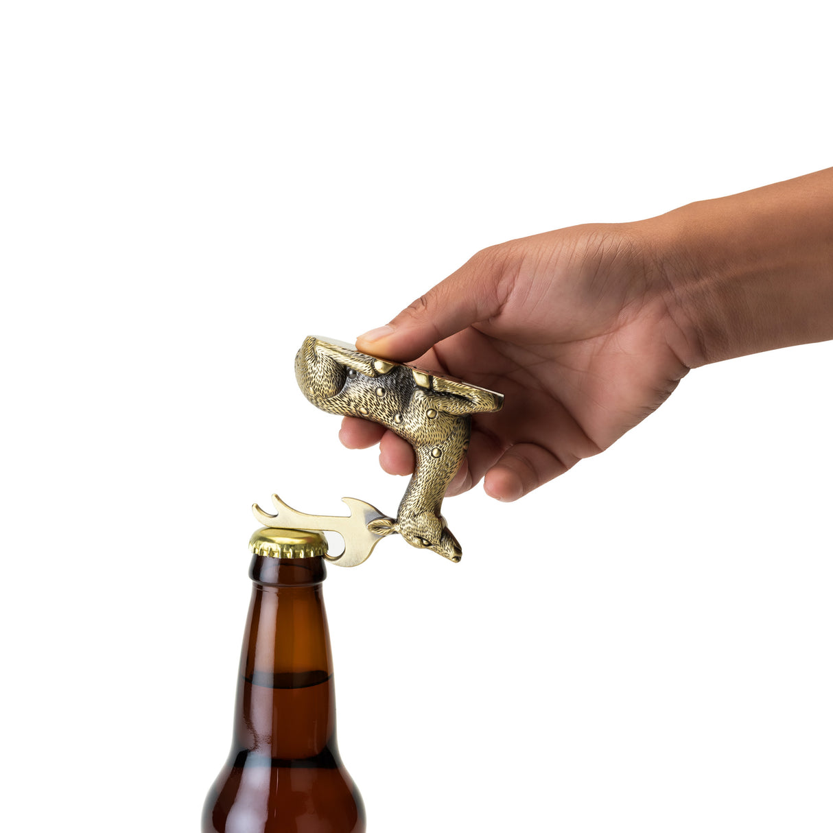 Gilded deer bottle opener by twine®
