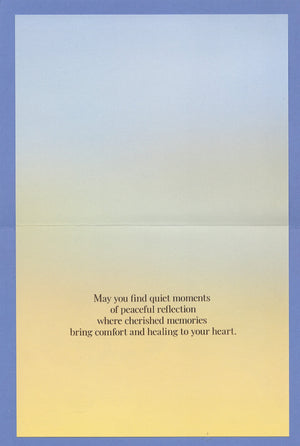 Peaceful Reflection - Sympathy Card