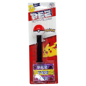 Pez Pokemon Dispenser with 3 Candy Rolls - Pokeball