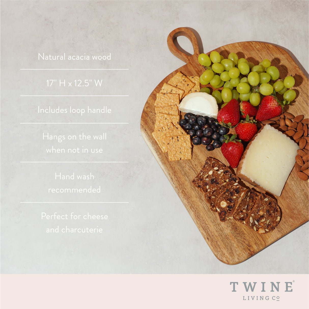 Large acacia loop serve board by twine living™