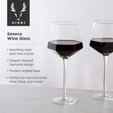 Seneca crystal wine glasses viski®