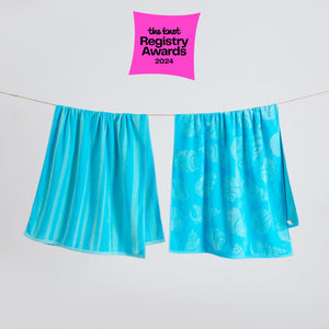 Cotton Velour Beach Towels 2-Pack - Maui Collection