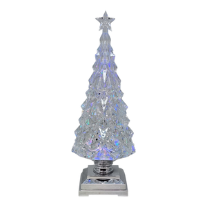 Sparkling Crystal Lighted Waterglobe Tree - 12.5"