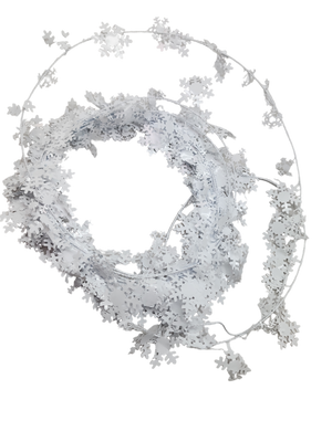 Gleam And Flex Snowflake Garland - 25 Feet