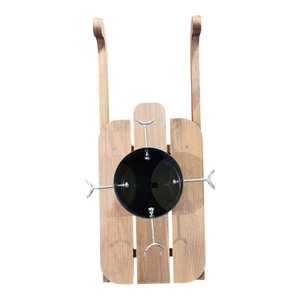 Wooden Runner Sled Tree Stand - Natural