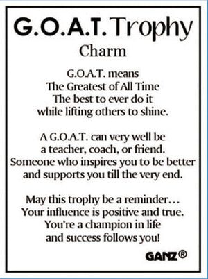 G.O.A.T. Trophy Charm
