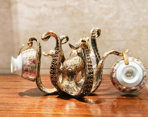 Octopus Mug Holder Stand Nautical Coffee Cup Rack Holds 8 Mugs
