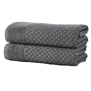 Cotton Diamond Waffle Weave Bath Towel Set - Grayson Collection