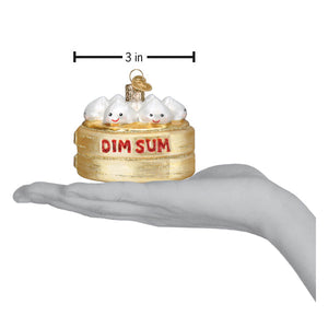 Dim Sum  Glass Ornament