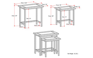 Skyler - 2 Pc Nesting Side Table - Dark
