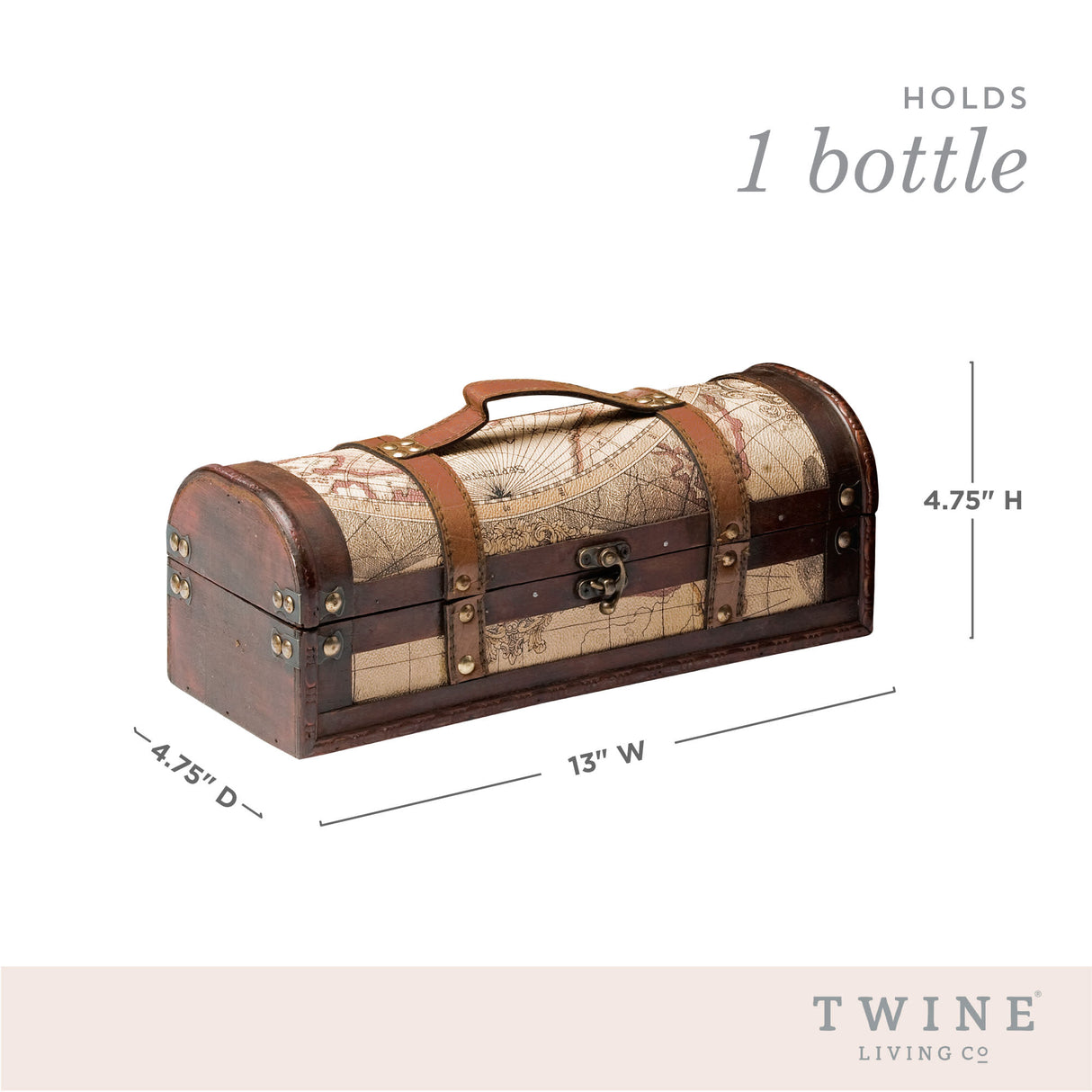 Old world wood wine box twine®