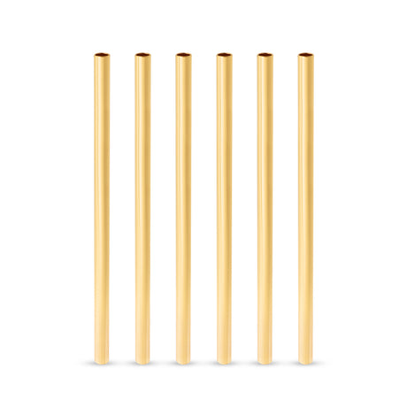 Belmont-stainless-steel-lowball-straws-in-gold-viski®-Bar-&-Beverage-Accessories