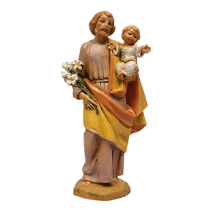St Joseph with Child Nativity Figurine - 5 Inch Scale