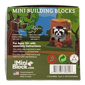 Mini Building Blocks - Raccoon
