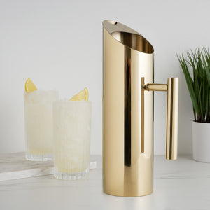 Modern Stainless Steel Pitcher in Gold